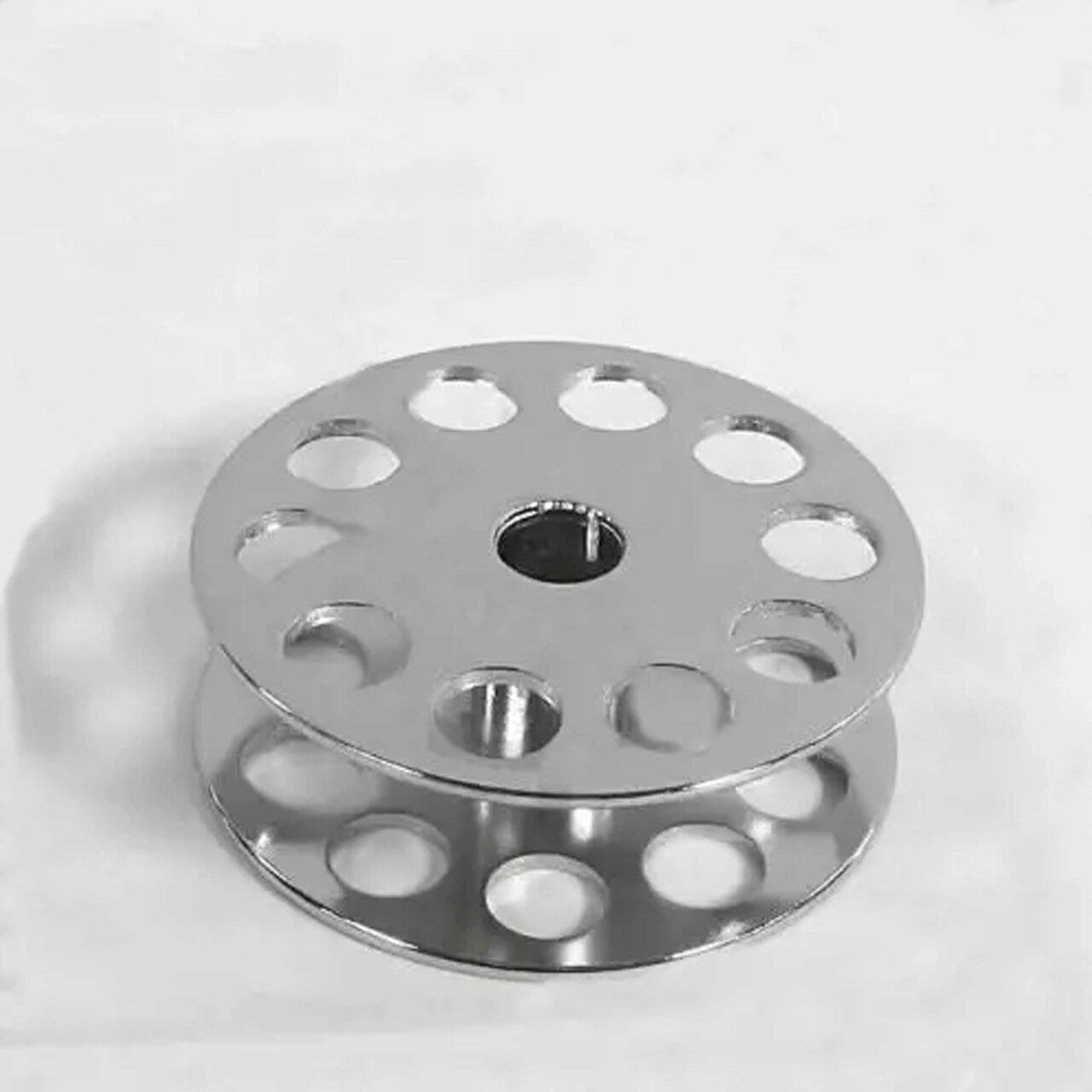 Extra Large Sewing Machine Bobbin with Holes for Consew Machines #70141 Heavy Duty Steel